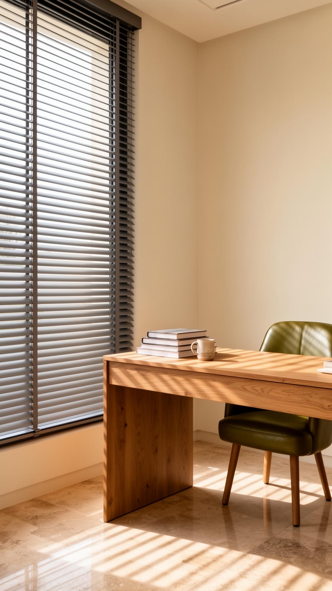 Aluminium venetian, soft stripes
