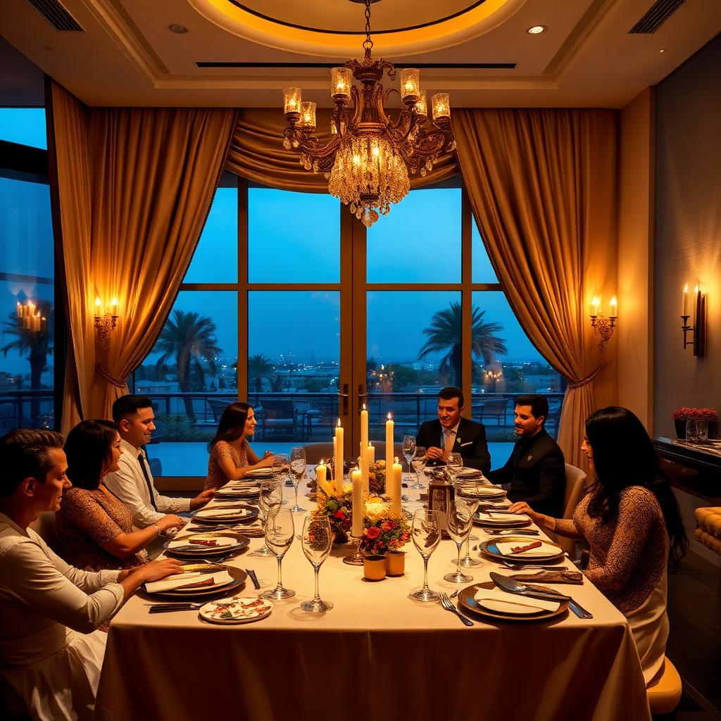 Elegant dinner parties