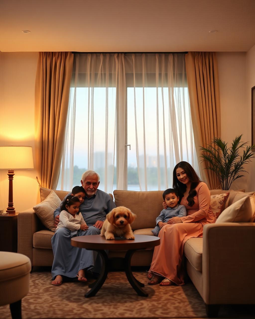 Three generations, one window