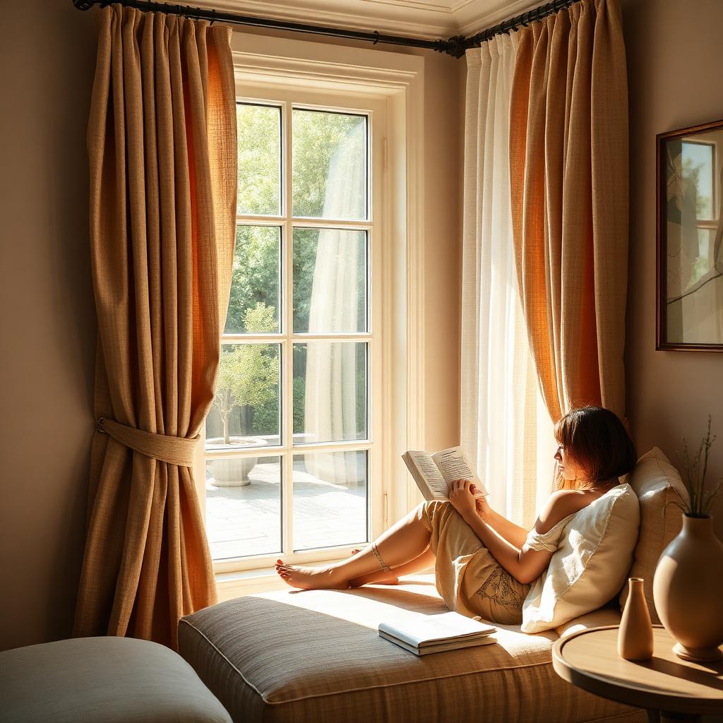Cozy reading nook