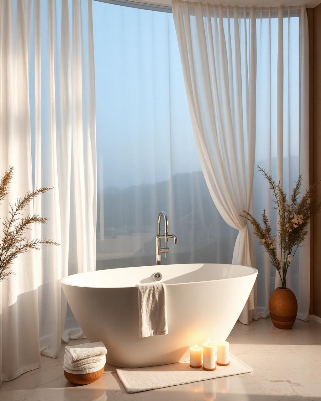 Spa bath, drawn open